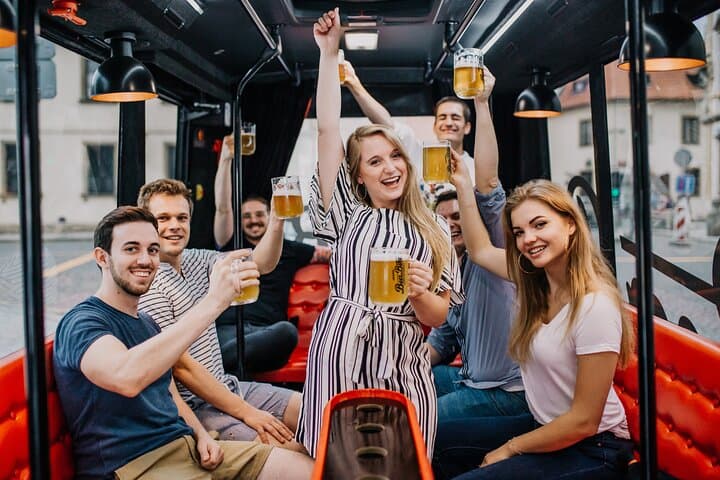 Prague Beer Bus: Adults-Only City Sightseeing with Draft Beer