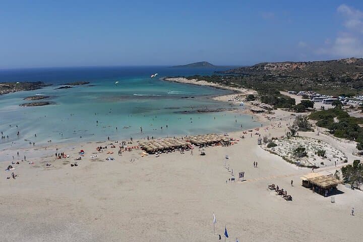 Elafonissi SUP Day Trip from Chania — Pink Sand, Lagoon & Van Transfer