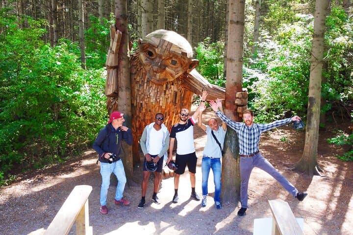 E-biking Copenhagen's Forgotten Giants: Thomas Dambo Sculpture Trail photo 5