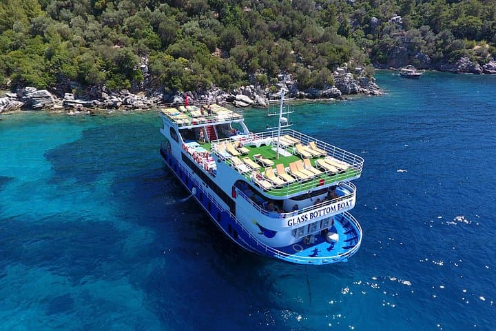 Marmaris Semi-Submarine Cruise: Glass-Bottom Boat to Bays, Shipwrecks & Swim Stops