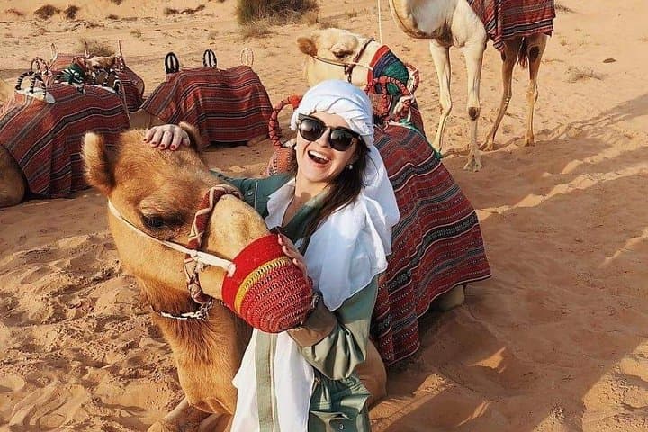 Overnight Dubai Desert Safari: Dune Bashing, BBQ Camp & Sunrise Camel Ride