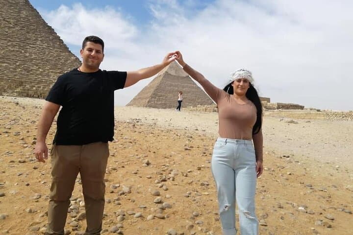 Private Giza Pyramids and Saqqara Day Tour from Cairo — Sphinx, Step Pyramid & Memphis photo 2