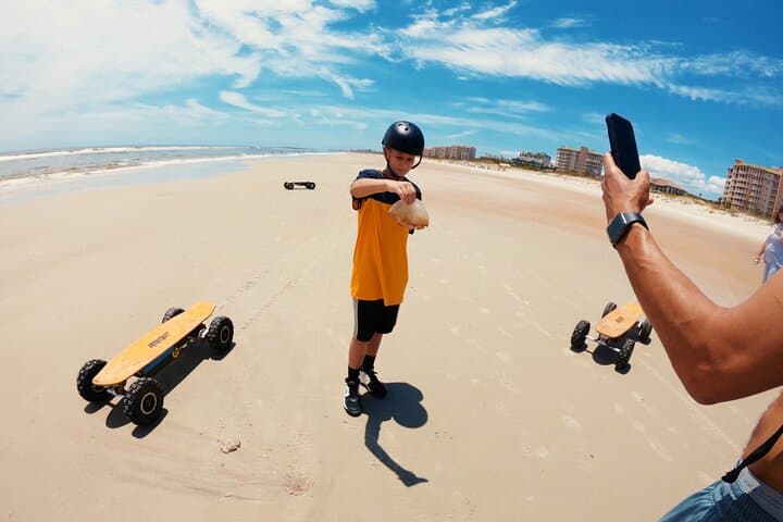 Electric Skateboard Beach Tour on Amelia Island — Kid-Friendly Rides & Shark Tooth Hunts photo 1