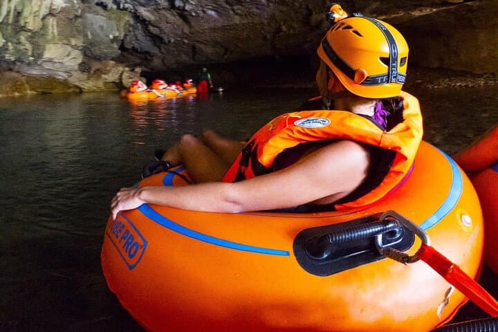 Full-Day Mayan Temple, Cave Tubing & Zip Line Adventure from Belize City