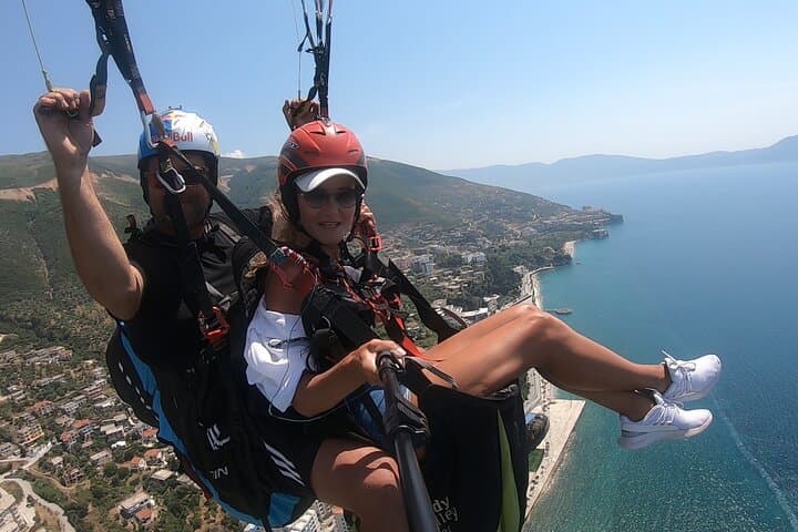 Tandem Paragliding Over Vlora: Shashic Mountain Flights with Panoramic Coast Views photo 4