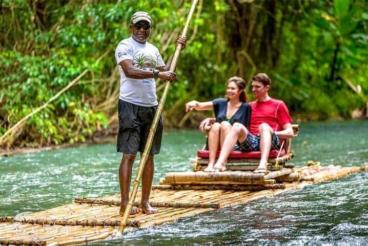 White River Bamboo Rafting & Limestone Massage in Ocho Rios