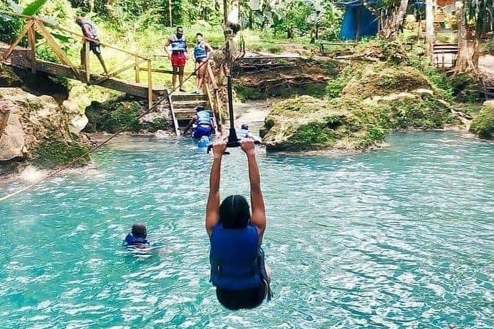 Blue Hole Adventure Ocho Rios: Jump, Swim & Rope-Swing at Island Gully Falls photo 1