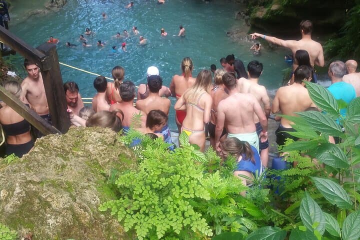 Blue Hole Adventure Ocho Rios: Jump, Swim & Rope-Swing at Island Gully Falls photo 2