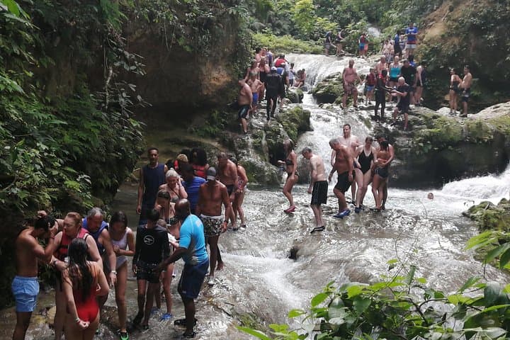 Blue Hole Adventure Ocho Rios: Jump, Swim & Rope-Swing at Island Gully Falls photo 3