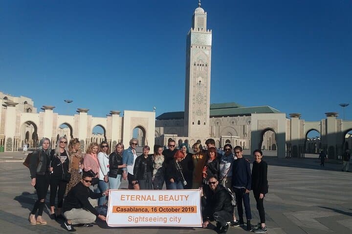 Casablanca All-Day City Tour: Hassan II Mosque, Mohamed V Square & Corniche Exploration