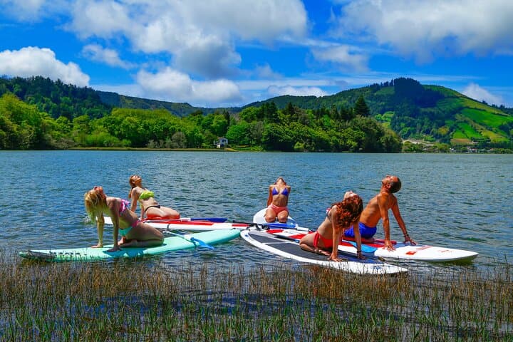 Private SUP Yoga on Lagoa das Sete Cidades — Stand-Up Paddle & Meditation photo 5
