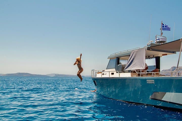 Diamond 36 Private Caldera Cruise: Santorini Hot Springs, Red & White Beaches photo 2