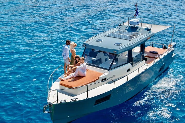 Diamond 36 Private Caldera Cruise: Santorini Hot Springs, Red & White Beaches