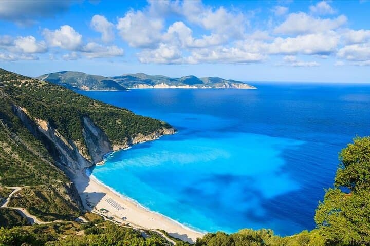 Full-Day Kefalonia Sightseeing from Zakynthos — Melissani, Drogarati & Myrtos Beach