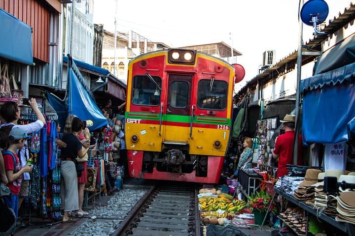 Private Day Tour — Maeklong Railway, Damnoen Saduak Floating Market & Phenomenon Temple