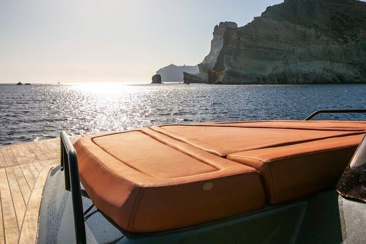 Private Luxury Power Catamaran Cruise in Santorini — Custom Caldera Routes photo 4
