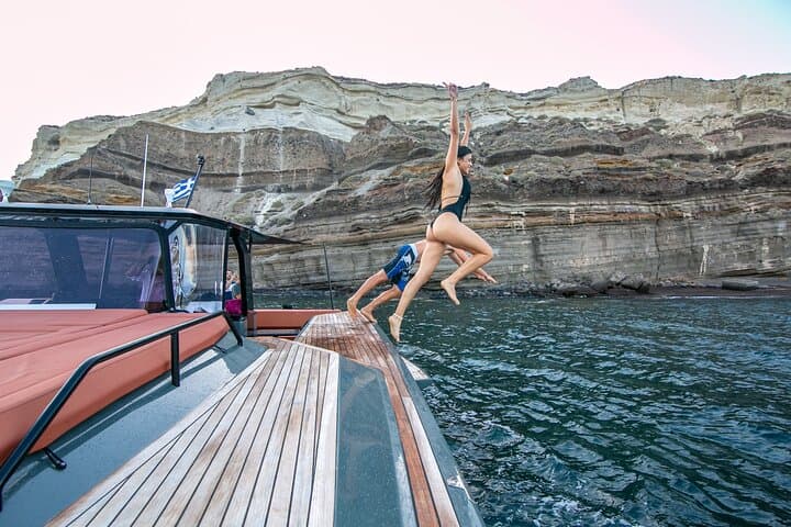 Private Luxury Power Catamaran Cruise in Santorini — Custom Caldera Routes photo 6