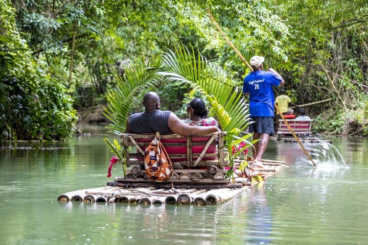 Martha Brae Rafting from Montego Bay: Bamboo Raft on Jamaica's Martha Brae River