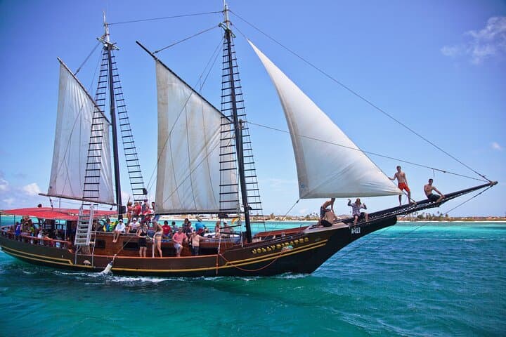 Jolly Pirate Cruise Aruba: Snorkel the Antilla Shipwreck & Malmok Reefs