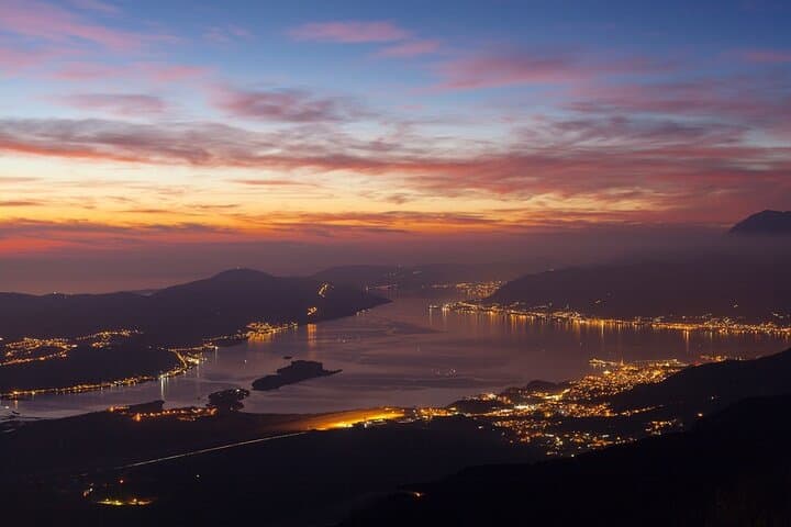 Kotor Bay Sunset Cruise to Our Lady of the Rocks and Perast: Private 90-Minute Tour