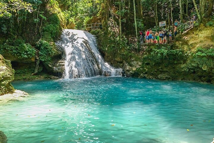 Island Gully Falls (Blue Hole) Day Trip from Montego Bay — Cliff Jumps & Secret Caves photo 4