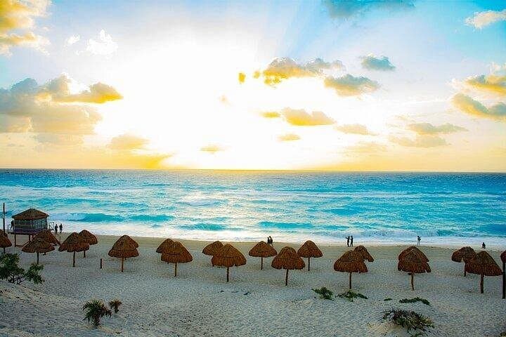 Cancún City Bus Tour: Playa Delfines, Market 28 & Tequila Tasting photo 1