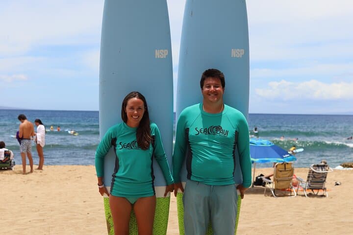Learn to Surf at Kaanapali Beach: Private 90-Minute Lessons in Maui