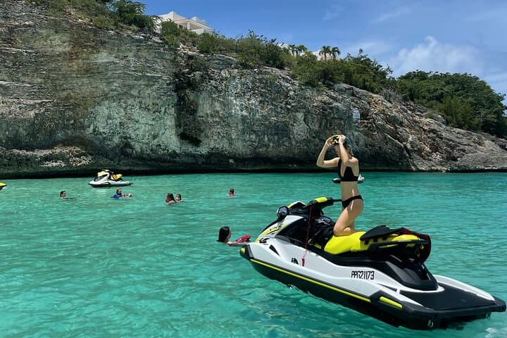 2-Hour Private Jet Ski Tour in Saint Martin — Maho Beach, Marigot & Hidden Bays photo 1