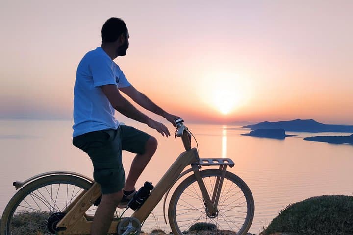 Explore History and Seaside Beauty on a Wooden E-Bike Tour in Santorini photo 2