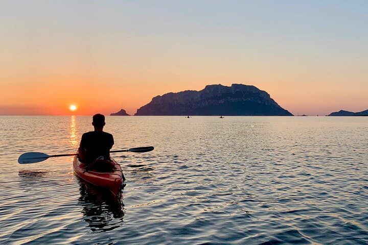 Sunrise Kayak & Snorkel in Tavolara Marine Park with Beach Coffee