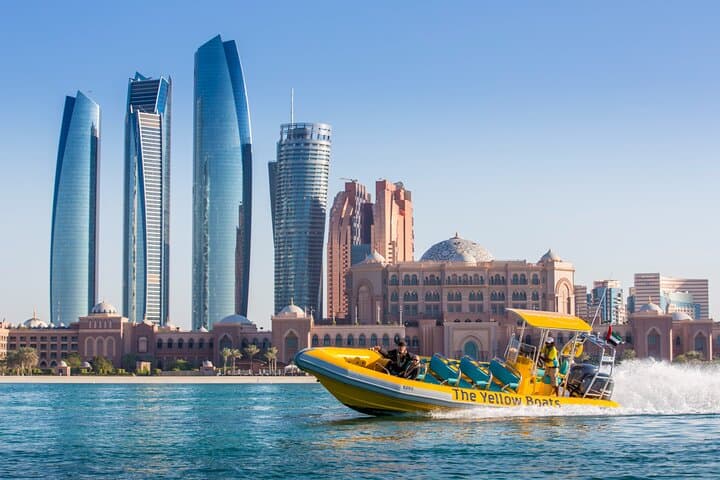 Abu Dhabi Sightseeing Boat Tour: Corniche, Etihad Towers & Yas Island Cruise