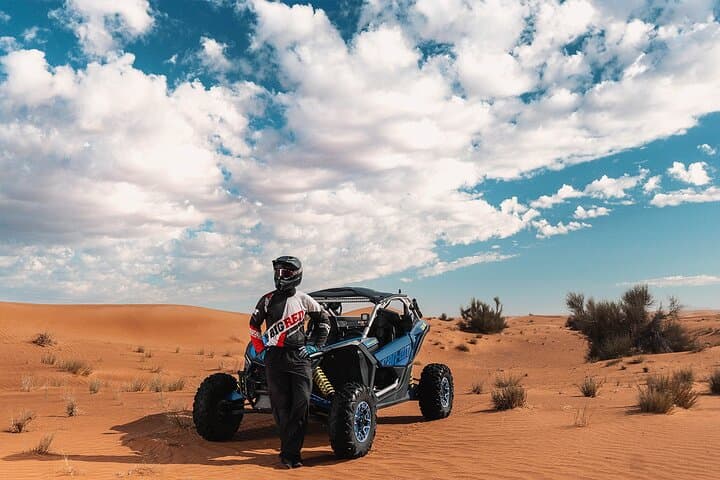 Dubai Dune Buggy Dinner: 1-Seater Polaris RZR RS1 Desert Adventure photo 1