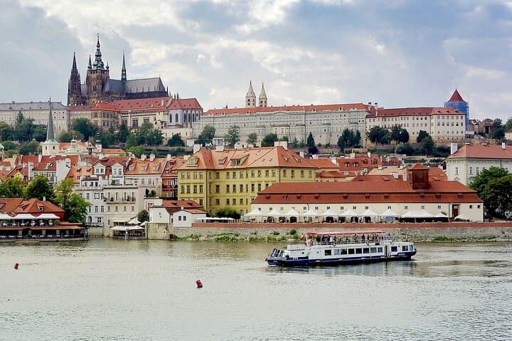 Prague DeLuxe Tour — Castle Views, Strahov Library & Vltava River Cruise