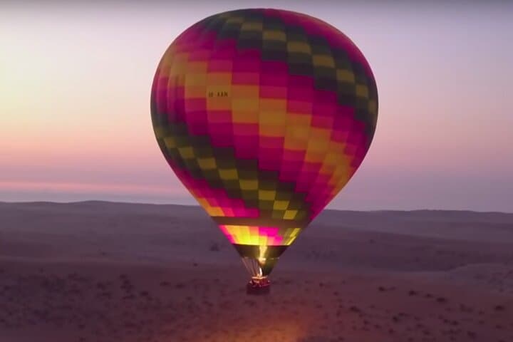 Sunrise Hot Air Balloon Over Dubai Desert — Falcon Show & Arabian Breakfast photo 2
