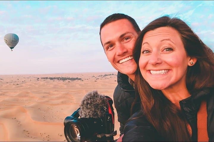 Sunrise Hot Air Balloon Over Dubai Desert with Falcon Show & Arabian Breakfast photo 3