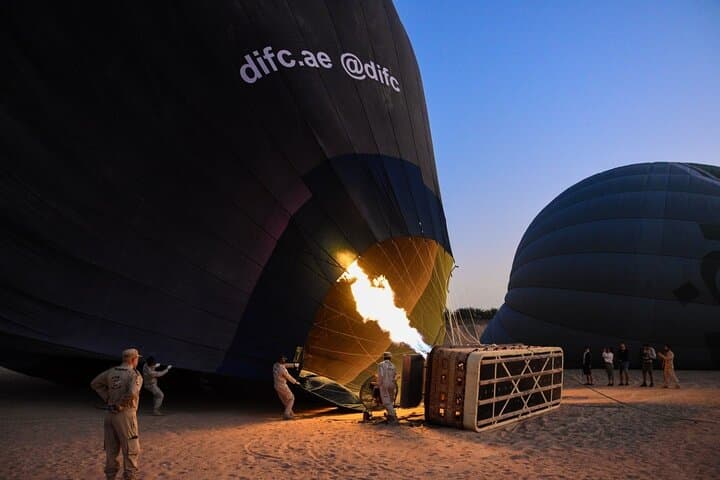 Dubai Desert Hot Air Balloon Ride with Sunrise Falcon Show & Camel Ride photo 4