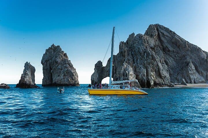 Sunset Jazz & Wine Catamaran Cruise in Cabo San Lucas