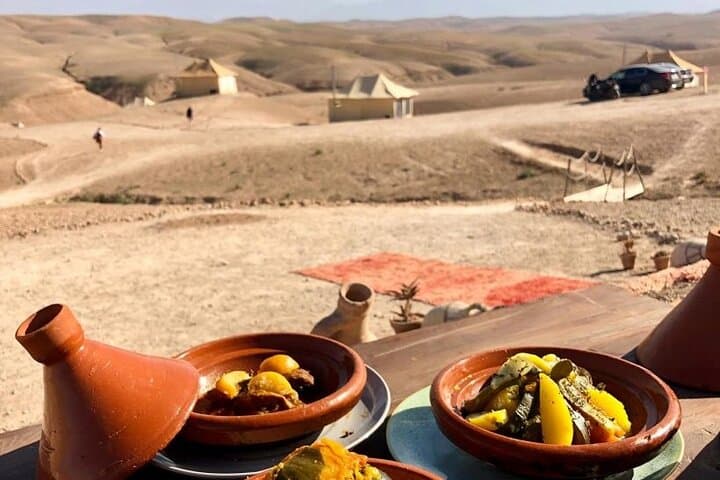 Agafay Desert Dinner & Sunset Camel Ride or Quad Bike from Marrakech