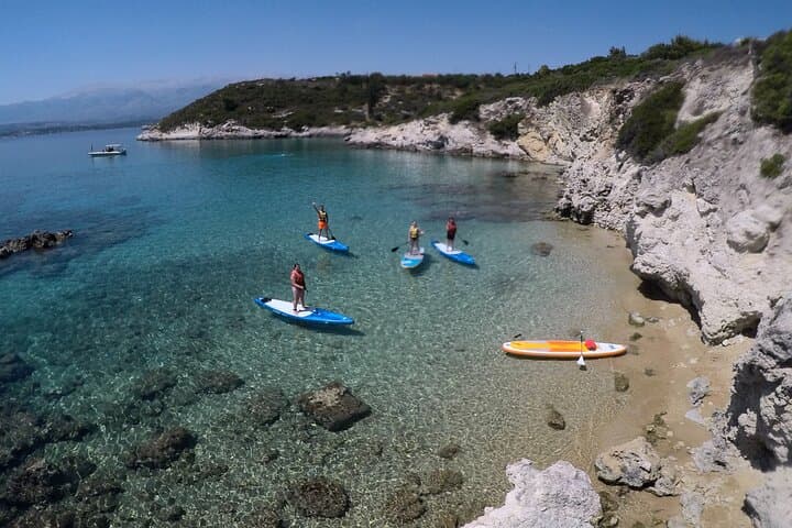 Stand-Up Paddleboarding in Chania: Blue Lagoon & Loutraki SUP Adventure