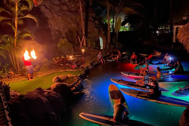 Moonlit Lagoon Paddle: Lunar Legends Night Paddle at Polynesian Cultural Center photo 2