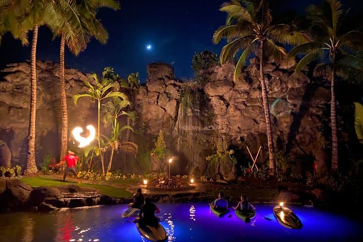 Moonlit Lagoon Paddle: Lunar Legends Night Paddle at Polynesian Cultural Center photo 4