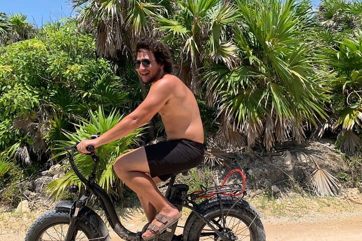 Tulum E-Bike Cenote Tour: Snorkel Three Cenotes, Mayan Lunch & Jungle Ride