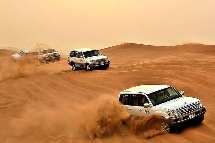 Evening Desert Safari Dubai: Dune Bashing, Camel Rides & BBQ