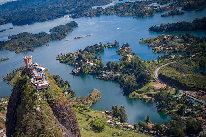 One-Day Tour from Medellín to Guatapé, El Peñol, El Retiro & Tequendamita Falls