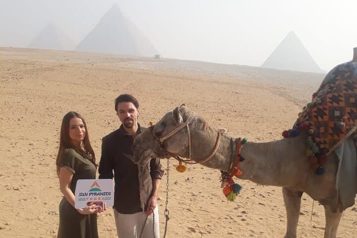 Giza Pyramids Day Tour with Camel Ride and Egyptian Museum