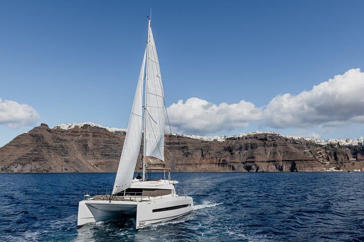 Half-Day Catamaran Cruise Around Santorini: Volcano, Hot Springs & Red Beach photo 4