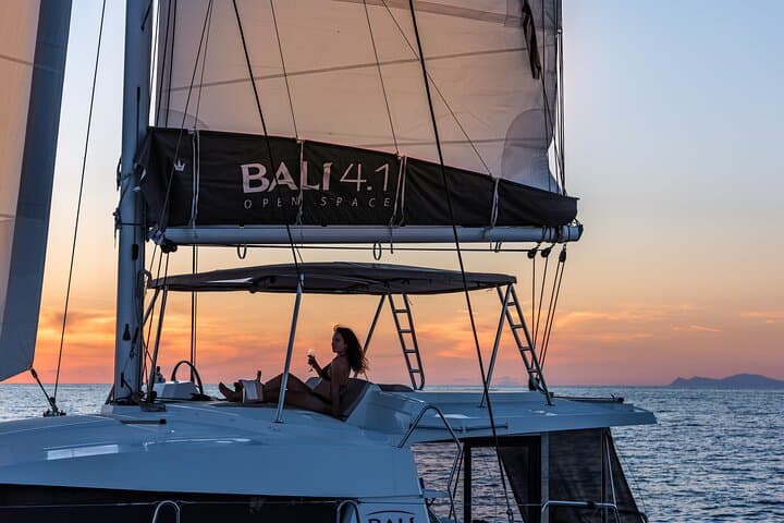 Half-Day Catamaran Cruise Around Santorini: Volcano, Hot Springs & Red Beach photo 5