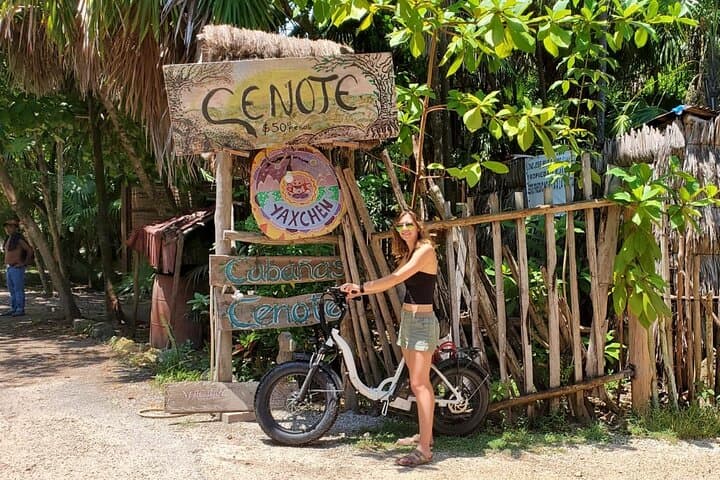 Tulum E‑Bike & Cenote Adventure: Ruins, Beach Road Ride, Snorkel & Local Lunch photo 2