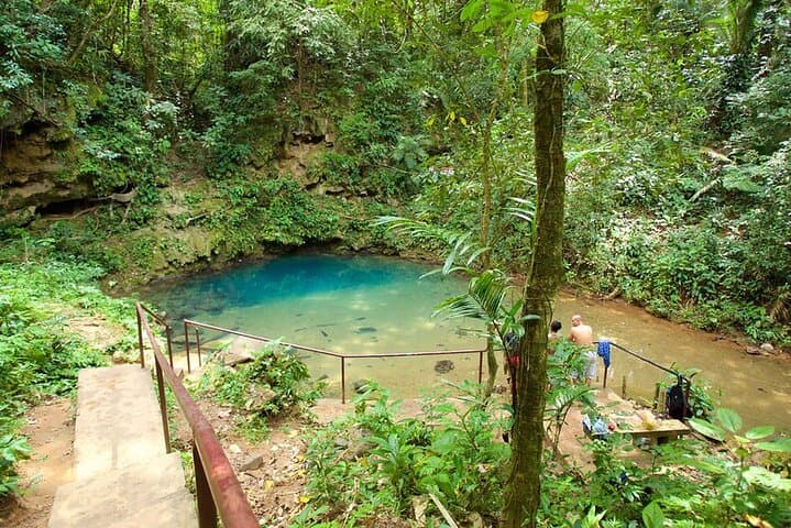 Private Xunantunich & Inland Blue Hole Tour from Placencia — Mayan Ruins, Cave Swim & Local Lunch