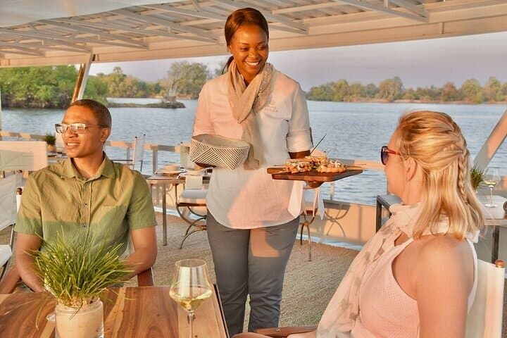 Midday Zambezi Lunch Cruise at Victoria Falls — Hippos, Elephants & River Views